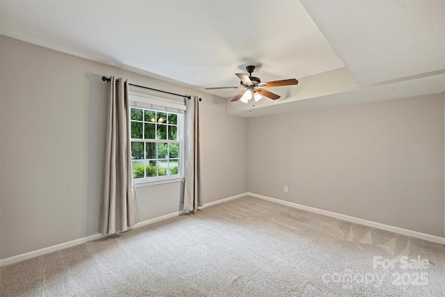 2301 Seth Thomas Rd, Charlotte, NC 28210 - empty room featuring a ceiling fan, carpet flooring, and baseboards