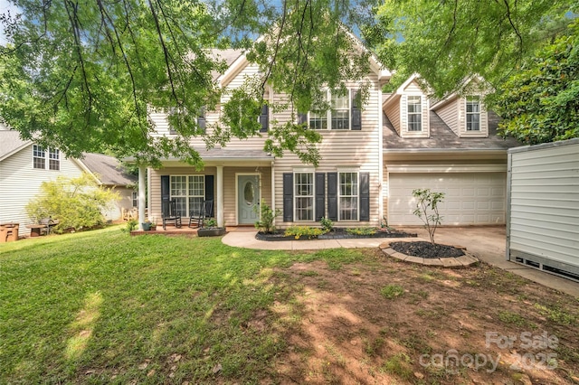 4502 Magnolia Ridge Dr, Waxhaw, NC 28173 - view of front of house with driveway, a front yard, and a garage