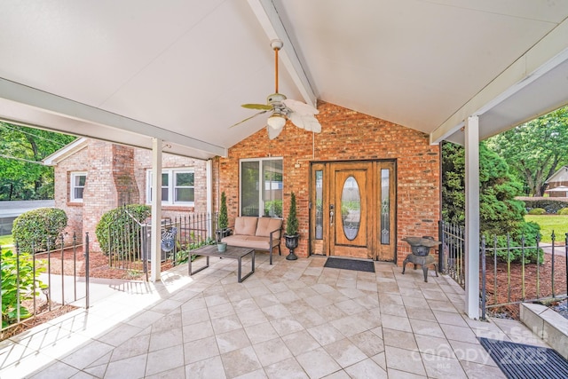 211 Drive Inn Rd, Locust, NC 28097 - view of patio with ceiling fan
