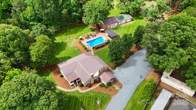 211 Drive Inn Rd, Locust, NC 28097 - view from above of property with a pool area