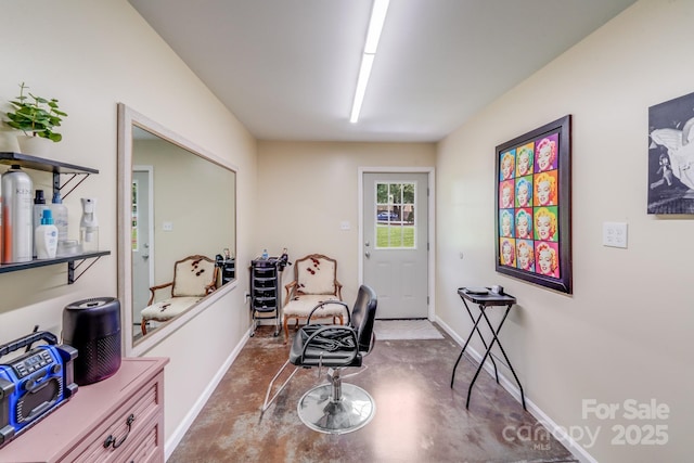 211 Drive Inn Rd, Locust, NC 28097 - sitting room with finished concrete flooring and baseboards