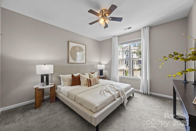 1556 Walnut View Dr, Charlotte, NC 28208 - carpeted bedroom with baseboards and a ceiling fan
