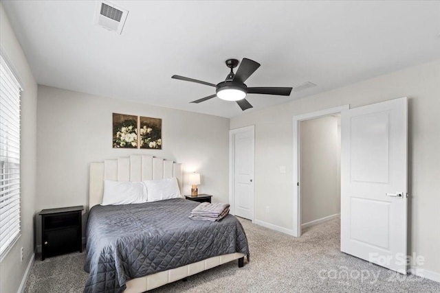 9009 Myrna Dr, Gastonia, NC 28056 - bedroom featuring light carpet, multiple windows, and ceiling fan
