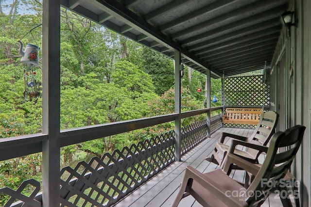 418 Stoney Ridge Loop, Maggie Valley, NC 28751 - view of wooden deck