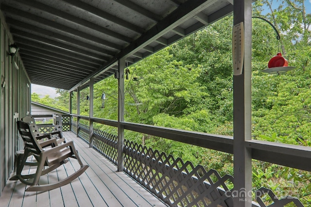 418 Stoney Ridge Loop, Maggie Valley, NC 28751 - view of deck