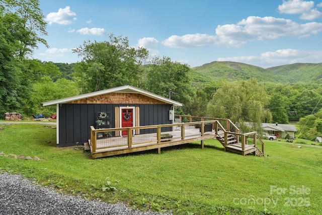 72 Wakulla Dr, Maggie Valley, NC 28751 - view of outbuilding featuring a mountain view and a forest view