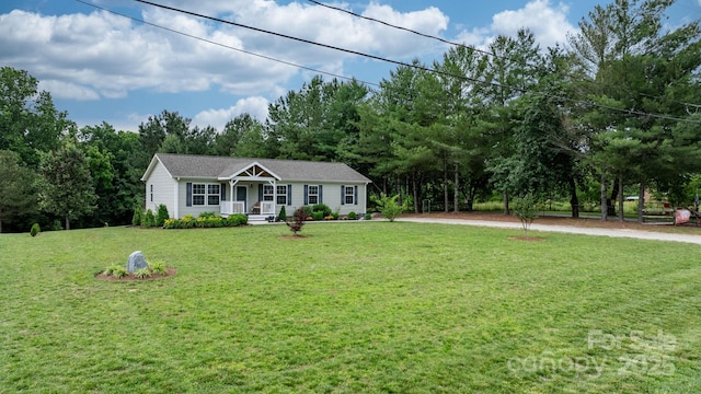 2843 Hopewell Church Rd, Sherrills Ford, NC 28673 - ranch-style house with a front lawn