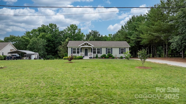 2843 Hopewell Church Rd, Sherrills Ford, NC 28673 - single story home featuring a carport and a front yard