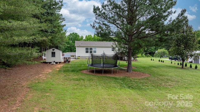2843 Hopewell Church Rd, Sherrills Ford, NC 28673 - view of grassy yard featuring a trampoline