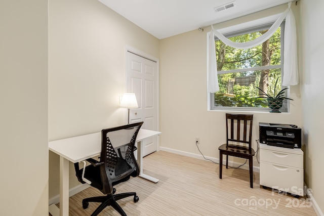 506 Hiawassee Ave, Black Mountain, NC 28711 - office space with baseboards and light wood-style floors