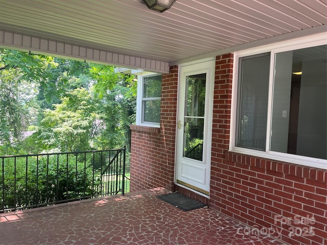 117 Silvercreek Rd, Morganton, NC 28655 - view of exterior entry featuring brick siding