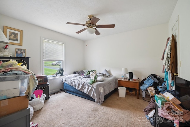 1670 Jamestown Rd, Morganton, NC 28655 - carpeted bedroom featuring a ceiling fan