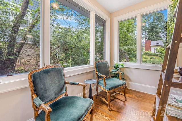 24 Warwick Rd, Asheville, NC 28803 - living area with baseboards and wood finished floors