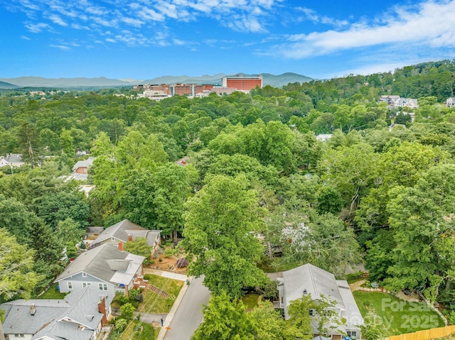 24 Warwick Rd, Asheville, NC 28803 - bird's eye view of a mountain backdrop and a heavily wooded area