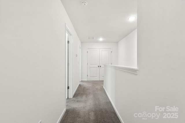 1112 Angle St, Cherryville, NC 28021 - hall featuring baseboards, carpet flooring, and recessed lighting