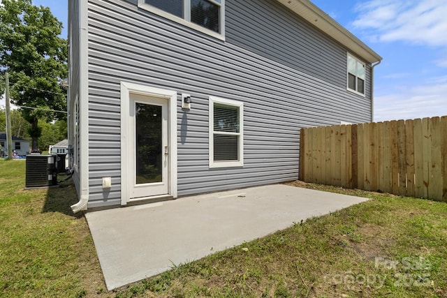 1112 Angle St, Cherryville, NC 28021 - back of house with a patio and cooling unit