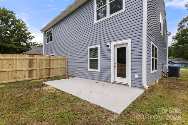 1112 Angle St, Cherryville, NC 28021 - back of property with cooling unit and a patio