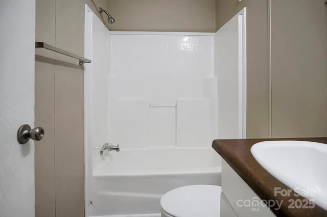 203 Bethlehem Church Rd, Grover, NC 28073 - full bathroom with washtub / shower combination, vanity, and toilet