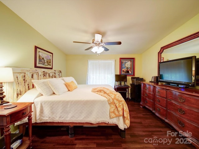 157 Old Hearth Rd, Clover, SC 29710 - bedroom with dark wood-style floors and a ceiling fan