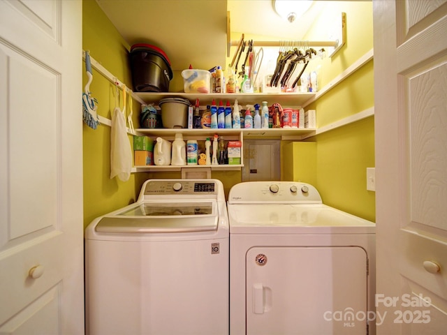 157 Old Hearth Rd, Clover, SC 29710 - laundry area with separate washer and dryer