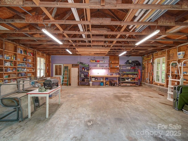 157 Old Hearth Rd, Clover, SC 29710 - garage featuring a workshop area