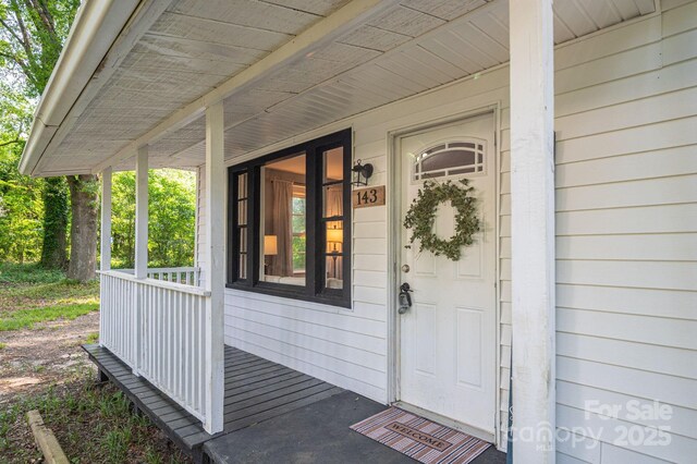 143 Hallman St, Cherryville, NC 28021 - entrance to property with a porch