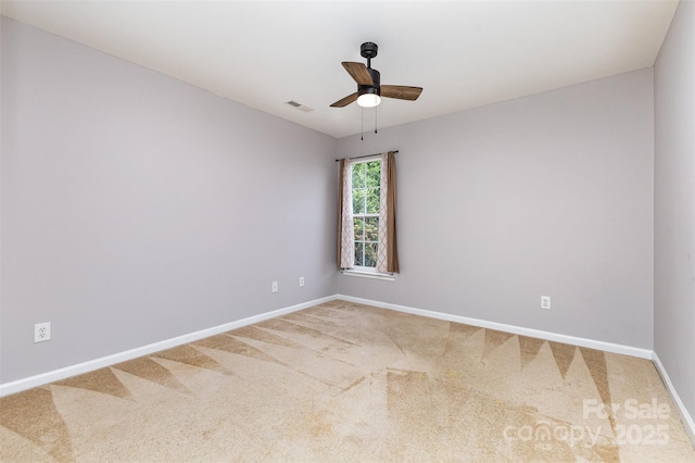 10198 Tintinhull Dr, Fort Mill, SC 29707 - empty room with baseboards, ceiling fan, and carpet floors