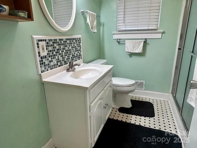 1014 Wright St SW Unit # 4, Lenoir, NC 28645 - full bathroom featuring a stall shower, vanity, and tile patterned flooring