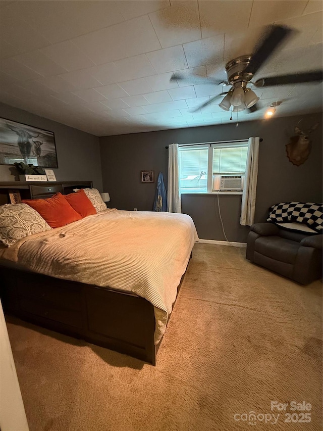 850AND830 E NC-152 Hwy E, China Grove, NC 28023 - bedroom featuring carpet, cooling unit, and a ceiling fan
