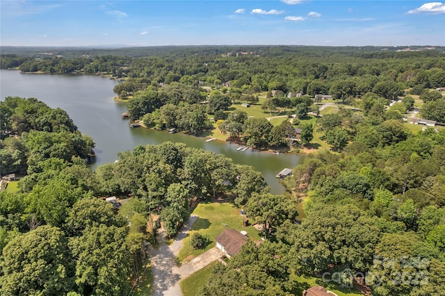 2010 Dogwood Trl, Shelby, NC 28150 - bird's eye view of a large body of water and a heavily wooded area