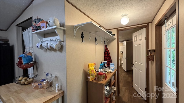 143 Hamilton Rd, Rutherfordton, NC 28139 - hall featuring wood finished floors and a textured ceiling