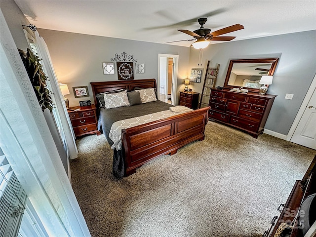 3273 16th St NE, Hickory, NC 28601 - bedroom with carpet flooring, ceiling fan, and baseboards