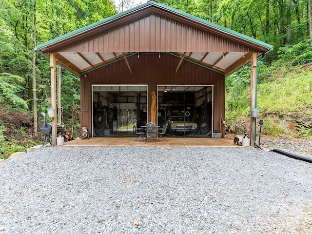 125 Cypress Ln, Saluda, NC 28773 - view of outdoor structure with a view of trees