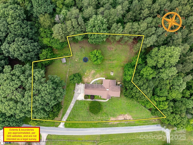 310 Yarbro Rd, Kings Mountain, NC 28086 - aerial overview of property's location featuring property boundaries highlighted