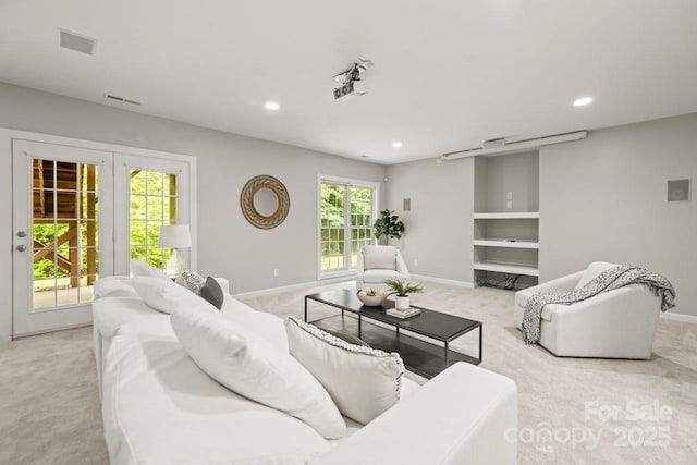 11139 Tradition View Dr, Charlotte, NC 28269 - carpeted living room featuring recessed lighting and baseboards