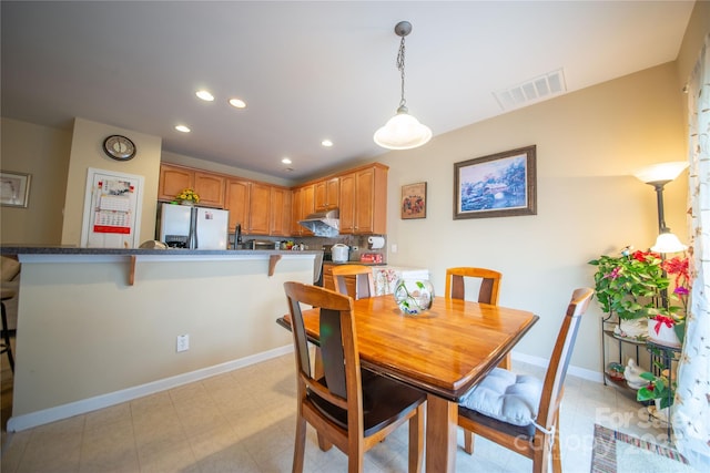 16525 Kettlewell Ln, Charlotte, NC 28277 - dining area featuring recessed lighting and baseboards