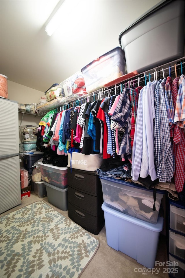 16525 Kettlewell Ln, Charlotte, NC 28277 - walk in closet featuring carpet flooring
