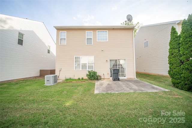 16525 Kettlewell Ln, Charlotte, NC 28277 - back of property with a patio area, a lawn, and central AC
