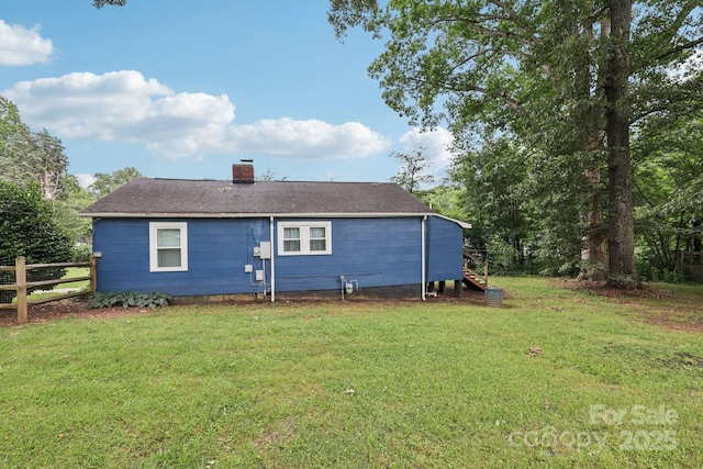 407 Cherry St, Belmont, NC 28012 - rear view of house with a chimney