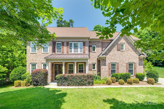 2785 Disney Pl, Indian Land, SC 29707 - view of front of house with brick siding and a front yard