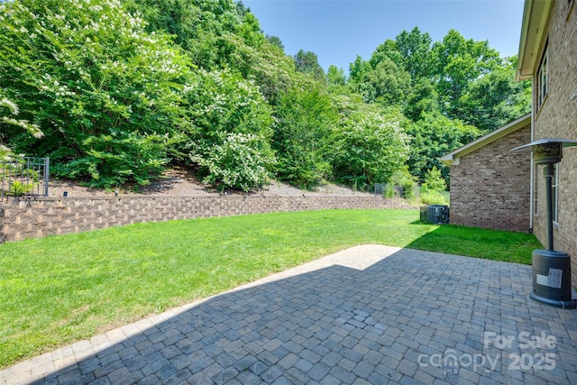 2785 Disney Pl, Indian Land, SC 29707 - view of green lawn with a patio and cooling unit