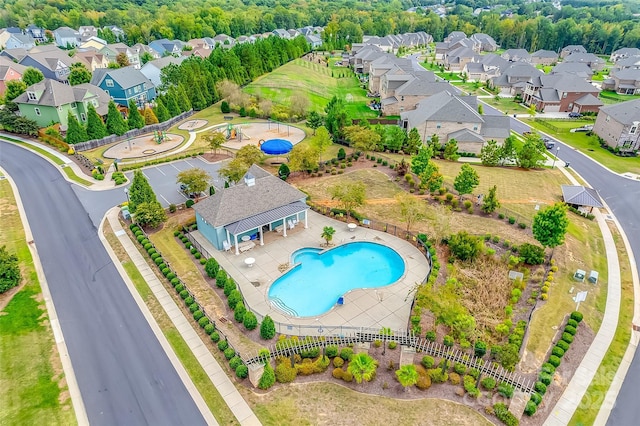 2785 Disney Pl, Indian Land, SC 29707 - aerial view of residential area with a pool area