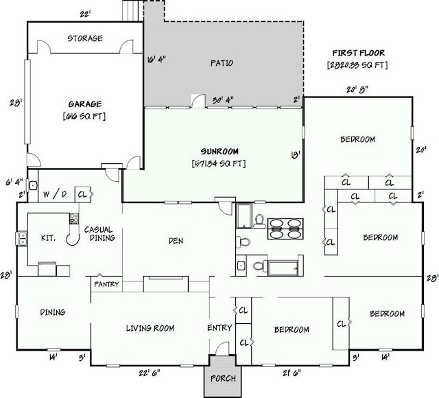 1304 5th Street Cir NW, Hickory, NC 28601 - floor plan / room layout