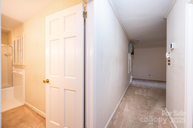 1304 5th Street Cir NW, Hickory, NC 28601 - hallway featuring light carpet and baseboards