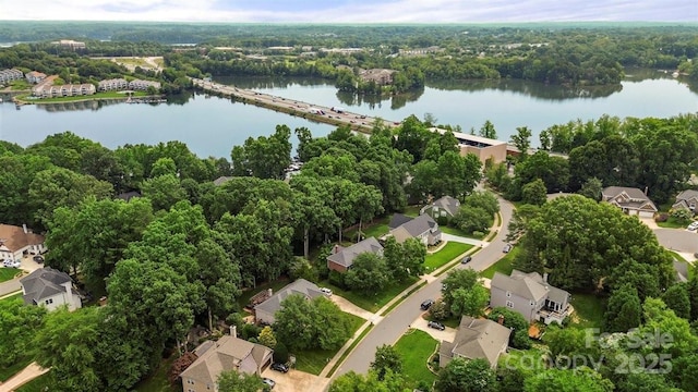 21621 Crown Lake Dr, Cornelius, NC 28031 - aerial view of property and surrounding area featuring nearby suburban area