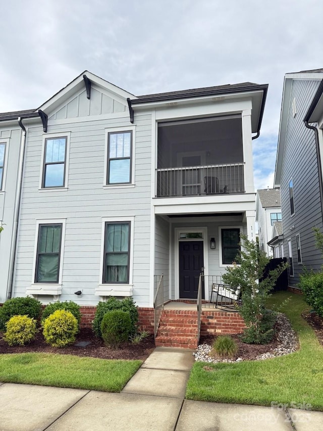 114 Mint Ave Unit A, Mooresville, NC 28117 - view of front of house featuring board and batten siding