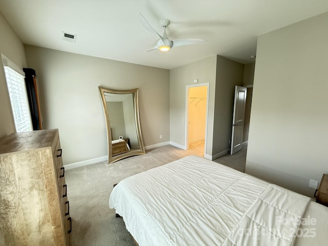 114 Mint Ave Unit A, Mooresville, NC 28117 - bedroom with light carpet and a ceiling fan