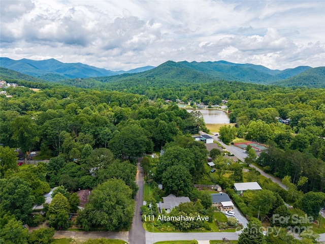 111 Altamahaw Ave, Black Mountain, NC 28711 - bird's eye view of a forest and a water and mountain view