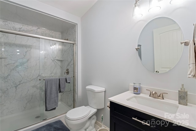 111 Altamahaw Ave, Black Mountain, NC 28711 - bathroom with vanity and a marble finish shower