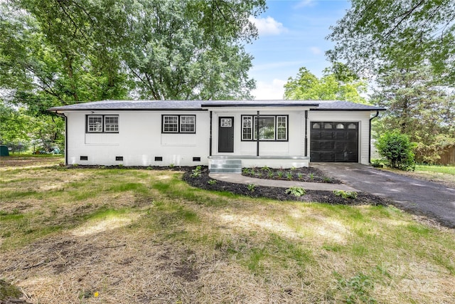 2280 Cannon Farm Rd, China Grove, NC 28023 - ranch-style house featuring driveway, an attached garage, and crawl space